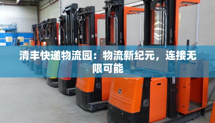 清丰快递物流园:物流新纪元,连接无限可能