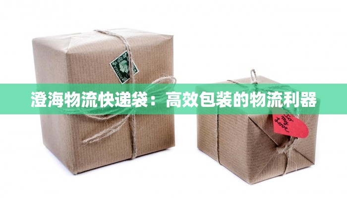 澄海物流快递袋:高效包装的物流利器