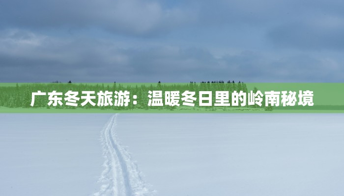广东冬天旅游：温暖冬日里的岭南秘境