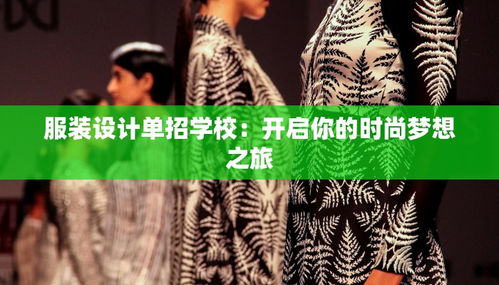 服装设计单招学校：开启你的时尚梦想之旅