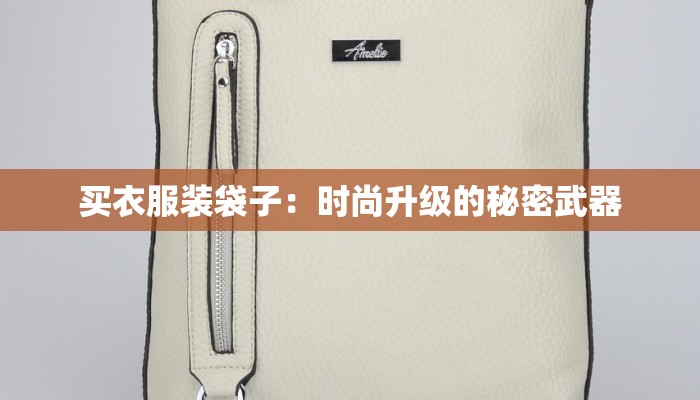 买衣服装袋子:时尚升级的秘密武器