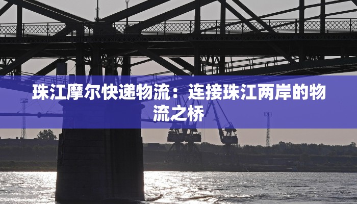 珠江摩尔快递物流：连接珠江两岸的物流之桥