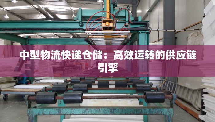 中型物流快递仓储:高效运转的供应链引擎