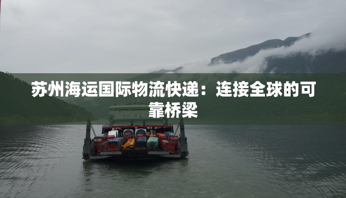 苏州海运国际物流快递:连接全球的可靠桥梁