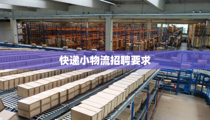 快递小物流招聘要求