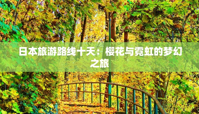 日本旅游路线十天:樱花与霓虹的梦幻之旅