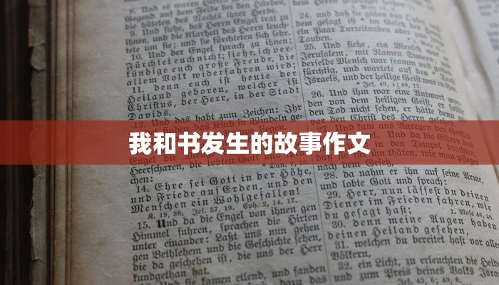 我和书发生的故事作文