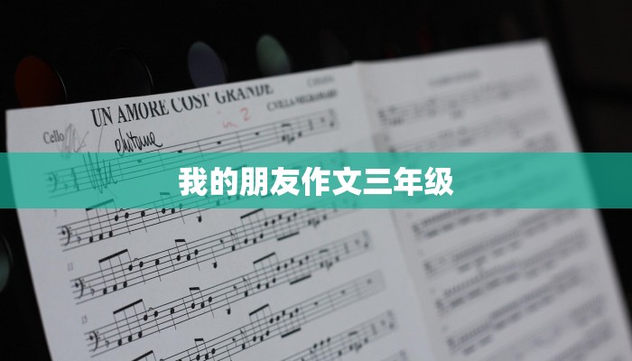 我的朋友作文三年级